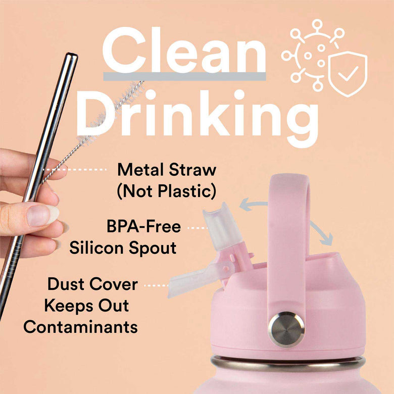 Moon Bottle 1 Litre - Insulated, Stainless Steel Water Bottles