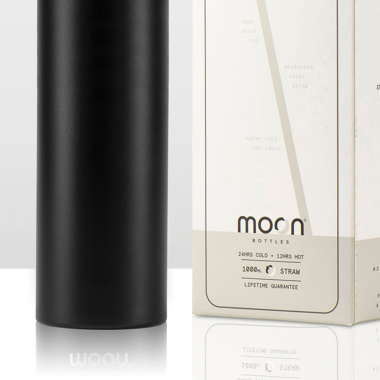 Moon Bottle 1 Litre - Insulated, Stainless Steel Water Bottles