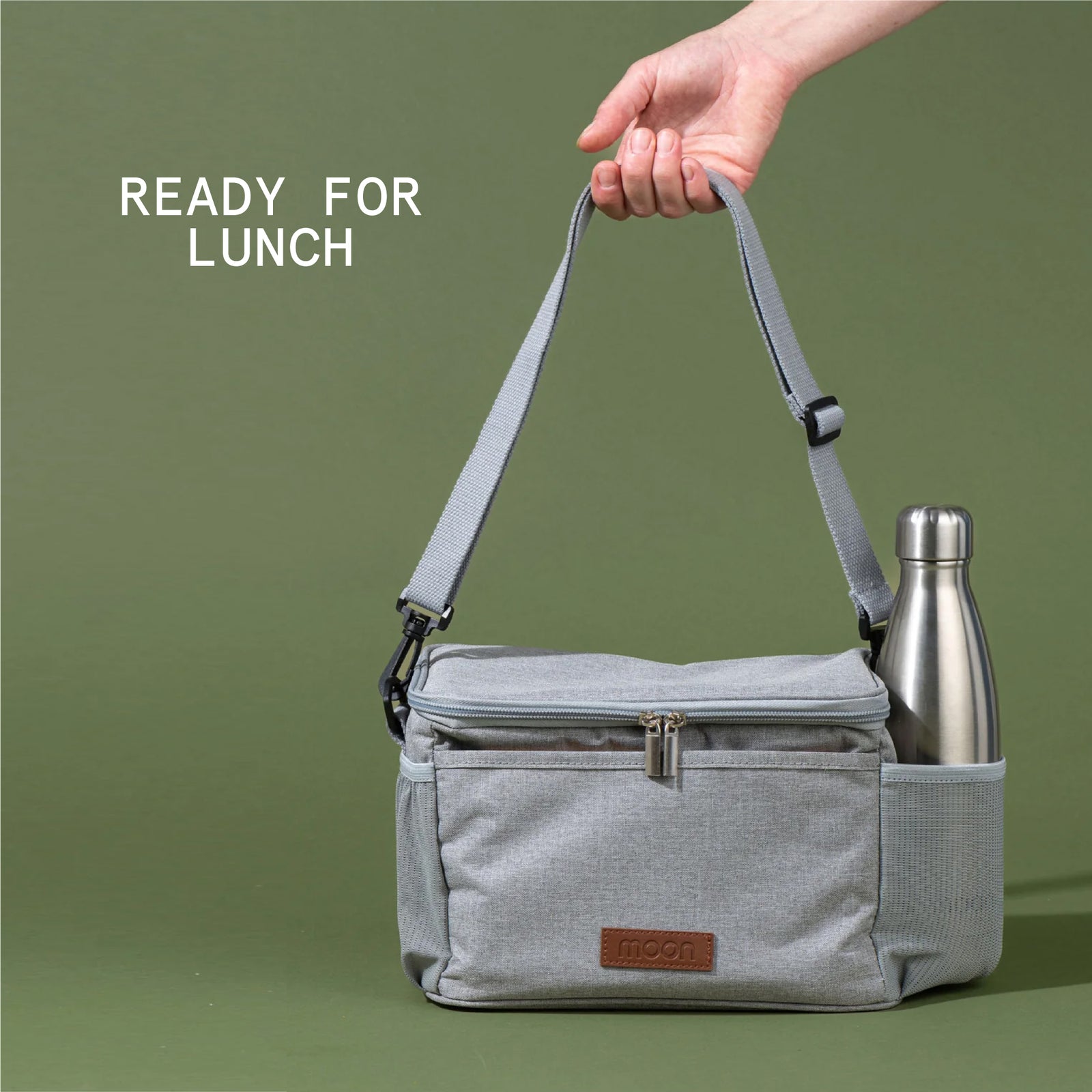 Shoulder Strap Reusable Lunch Order Bags Moon Insulated Lunch Bags