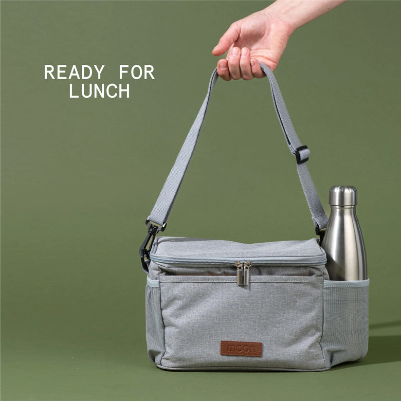 Moon Insulated Lunch Bag with Bottle Holder