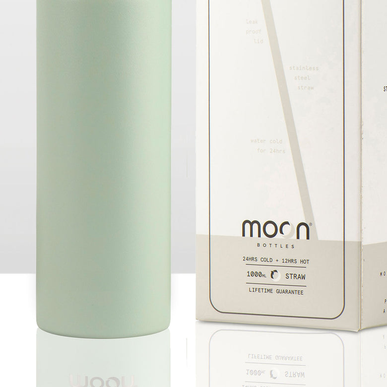 Moon Bottle 1 Litre - Insulated, Stainless Steel Water Bottles