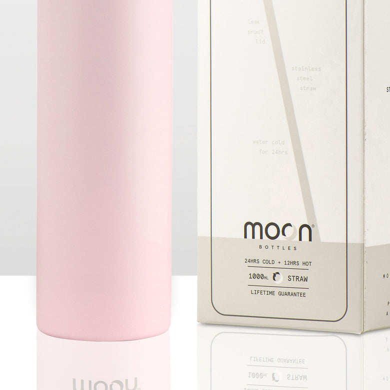 Moon Bottle 1 Litre - Insulated, Stainless Steel Water Bottles