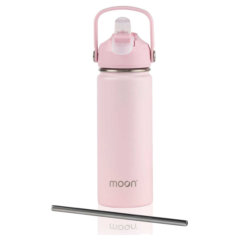 Water Bottle with Straw Lid