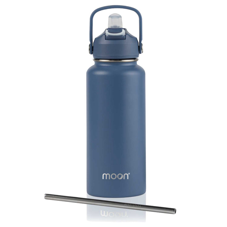 Water Bottle with Straw Lid