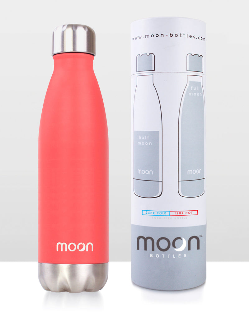 Moon Bottle 750ml - Pastel Red