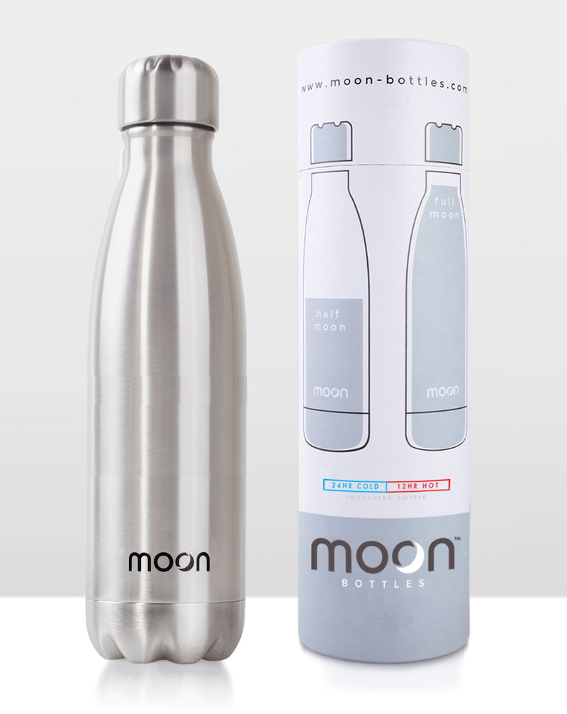 Moon Bottle 750ml - Silver Uncoated