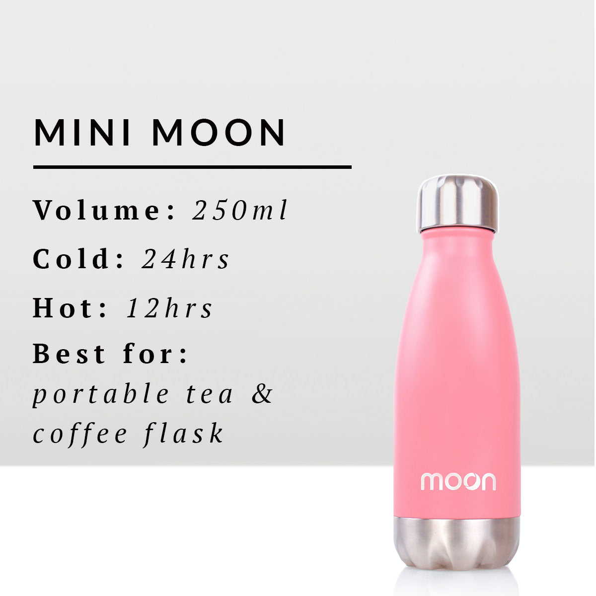 Moon Bottle 250ml Small Metal Water Bottles – Moon Bottles