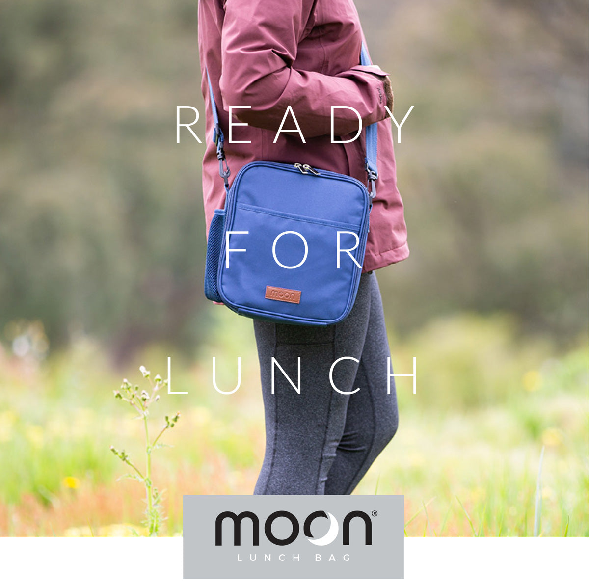 Moon Insulated Lunch Bags With Bottle Holder & Strap Free UK Shipping