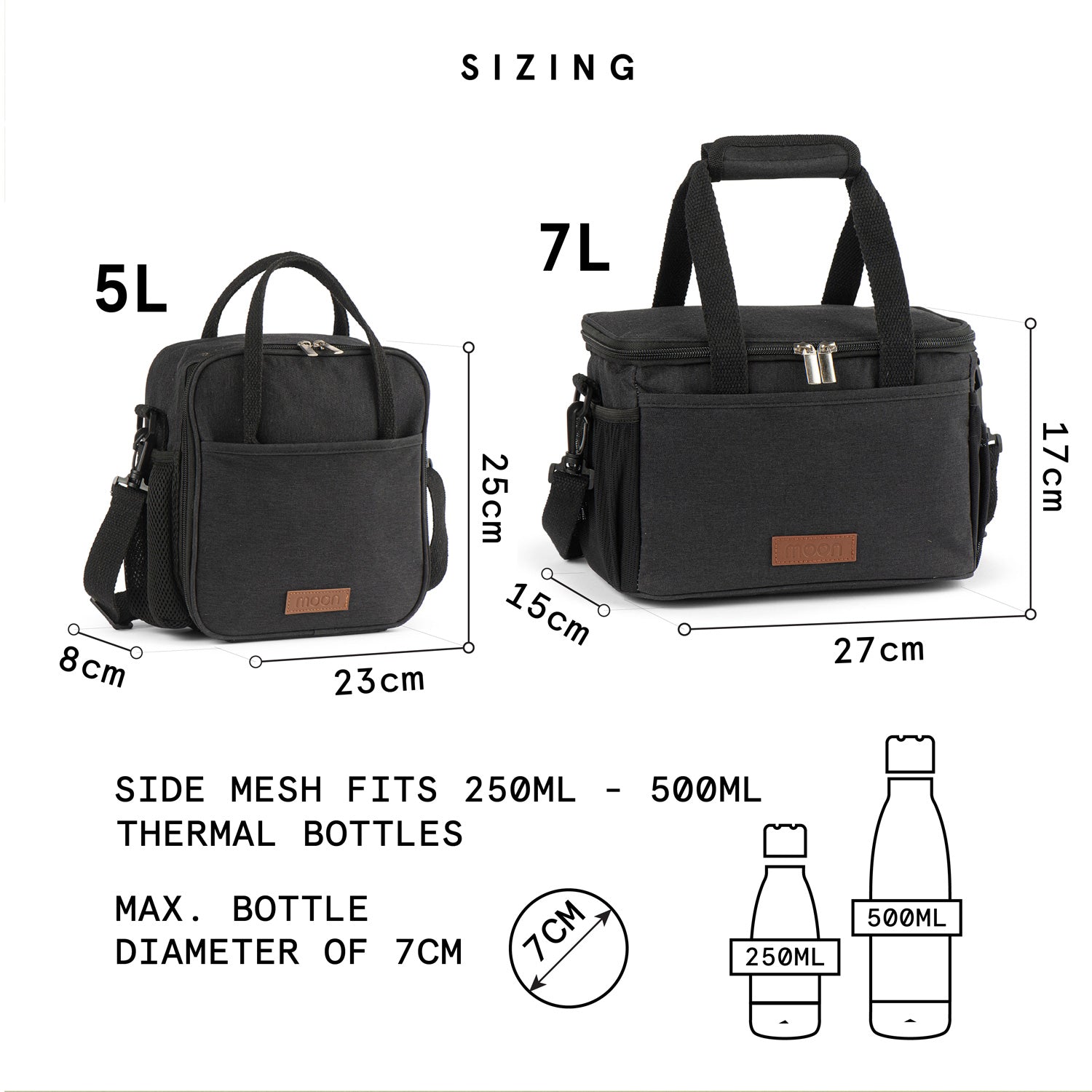 Moon Insulated Lunch Bags With Bottle Holder & Strap - Free UK Shipping ...