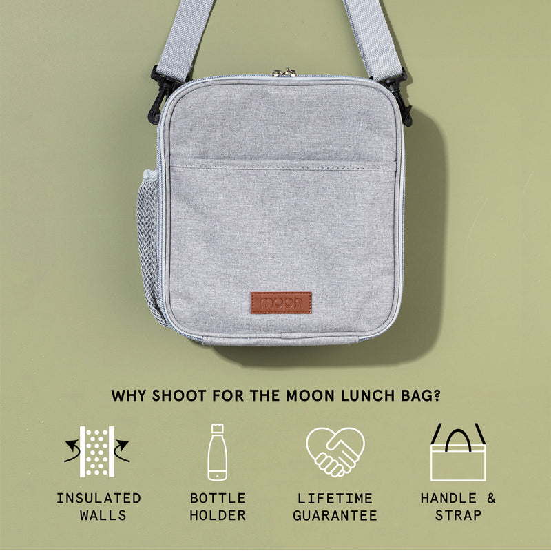 Moon Insulated Lunch Bag with Bottle Holder